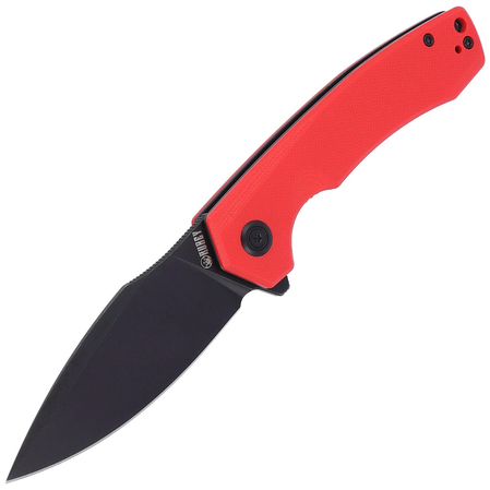 Kubey Knife Calyce, Red G10, Dark Stonewash D2 (KU901F)