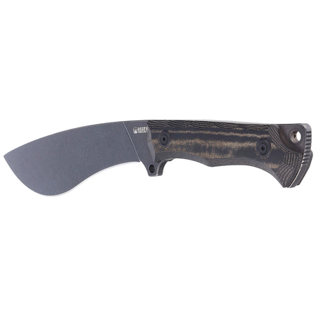 Kubey Knife Destroyer Kukri, Black Micarta, Dark Stonewashed (KU241D)