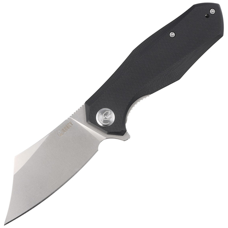 Kubey Knife Echo, Black G10, Bead Blasted D2 (KU329A)