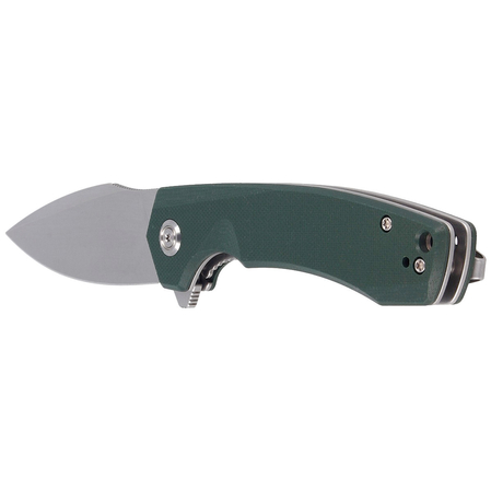 Kubey Knife Green G10, Bead Blasted D2 (KU901G)