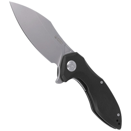 Kubey Knife Noble, Black G10, Bead Blasted D2 (KU236A)
