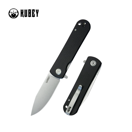 Kubey NEO Knife Black G10, Beadblasted AUS-10 by Keanu Alfaro (KU371A)