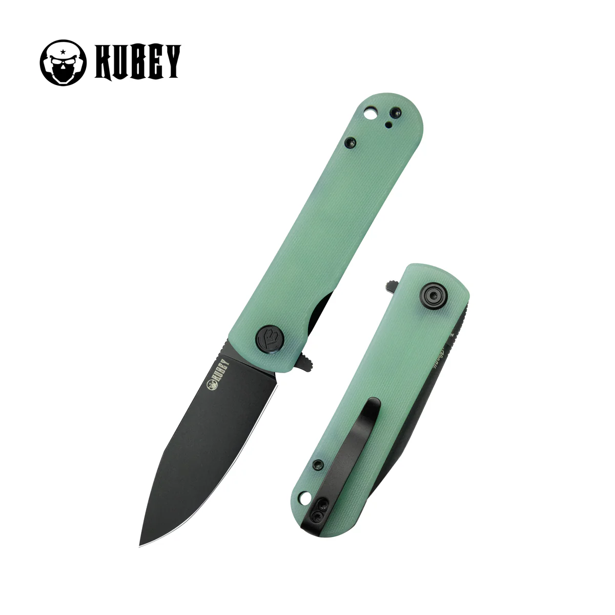 Kubey NEO Knife Jade G10, Blackwashed AUS-10 by Keanu Alfaro (KU371D)