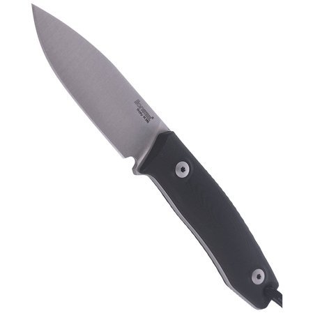 LionSteel Bushcraft Knife G10 Black, Satin Blade (M1 GBK)