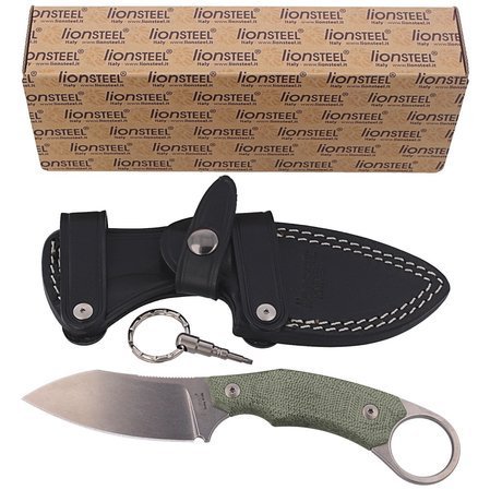 LionSteel H1 Canvas Green / M390 Stone Washed Blade by Tommaso Rumici (H1 CVG)