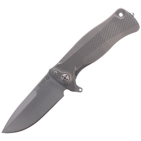 LionSteel SR11 Titanium Grey / Satin Blade Solid Knife (SR11 G)