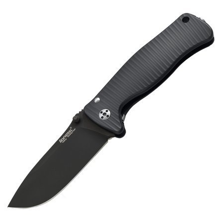 LionSteel SR2A Aluminum Black, Black Blade (SR2A BB)