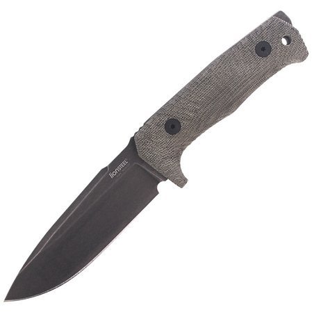 LionSteel Tactical Knife Green Canvas Micarta, PVD / Stone Washed Niolox by Molletta (T5B CVG)