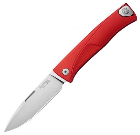 LionSteel Thrill Aluminium Red, Satin Blade (TL A RS)