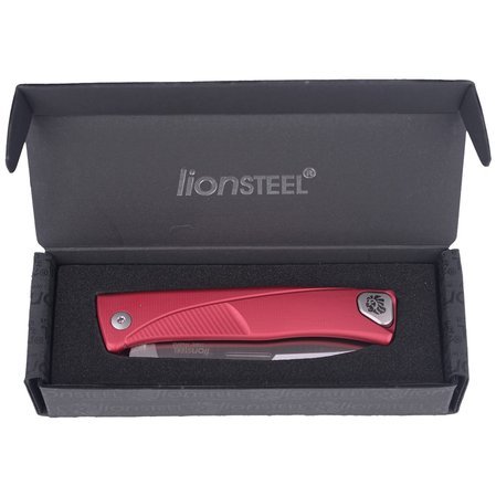 LionSteel Thrill Aluminium Red, Satin Blade (TL A RS)