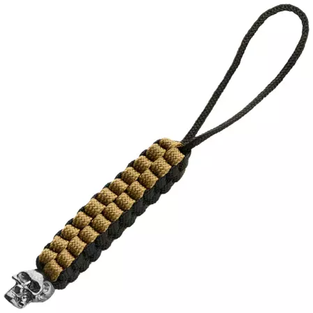 M-Tac knife lanyard Cuboid Skull Black/Coyote paracord (TMLCS-BKCOY)