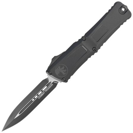 Microtech Combat Troodon D/E Gen III OTF Knife Black Aluminum, Tactical M390MK by Tony Marfione (1142-1T)