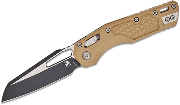 Microtech MSI S/E Frag Tan G10, Black M390MK by Tony Marfione (210-1FRGTTA)