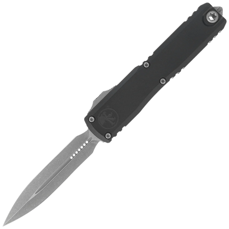 Microtech Ultratech D/E Gen III ZBP OTF Knife Black Aluminum, Apocalyptic M390MK by Tony Marfione (1122-10AP)