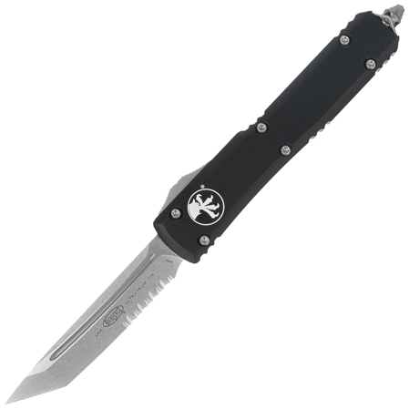 Microtech Ultratech T/E OTF Knife Black Aluminum, Stonewashed P/S M390 by Tony Marfione (123-11)