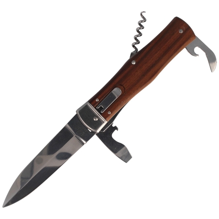 Mikov Predator Classic Palisander Wood Automatic Knife (241-ND-4/KP)