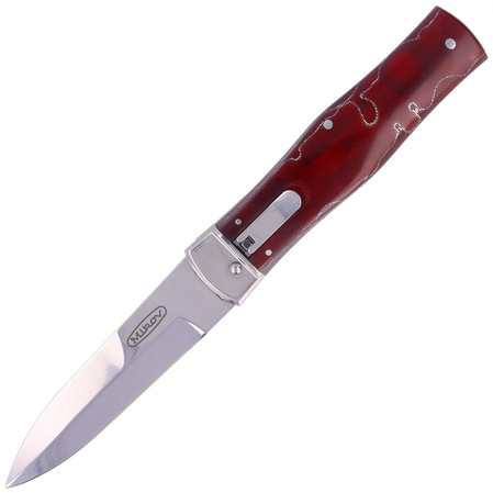 Mikov Predator Red Raffir, Mirror N690 Knife (241-BRa-1/KP Red)
