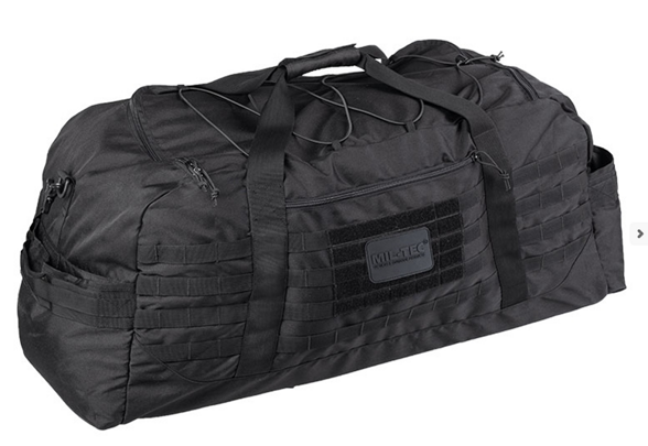 Mil-Tec US Combat Parachute Cargo Large 105L, Black (13828202)