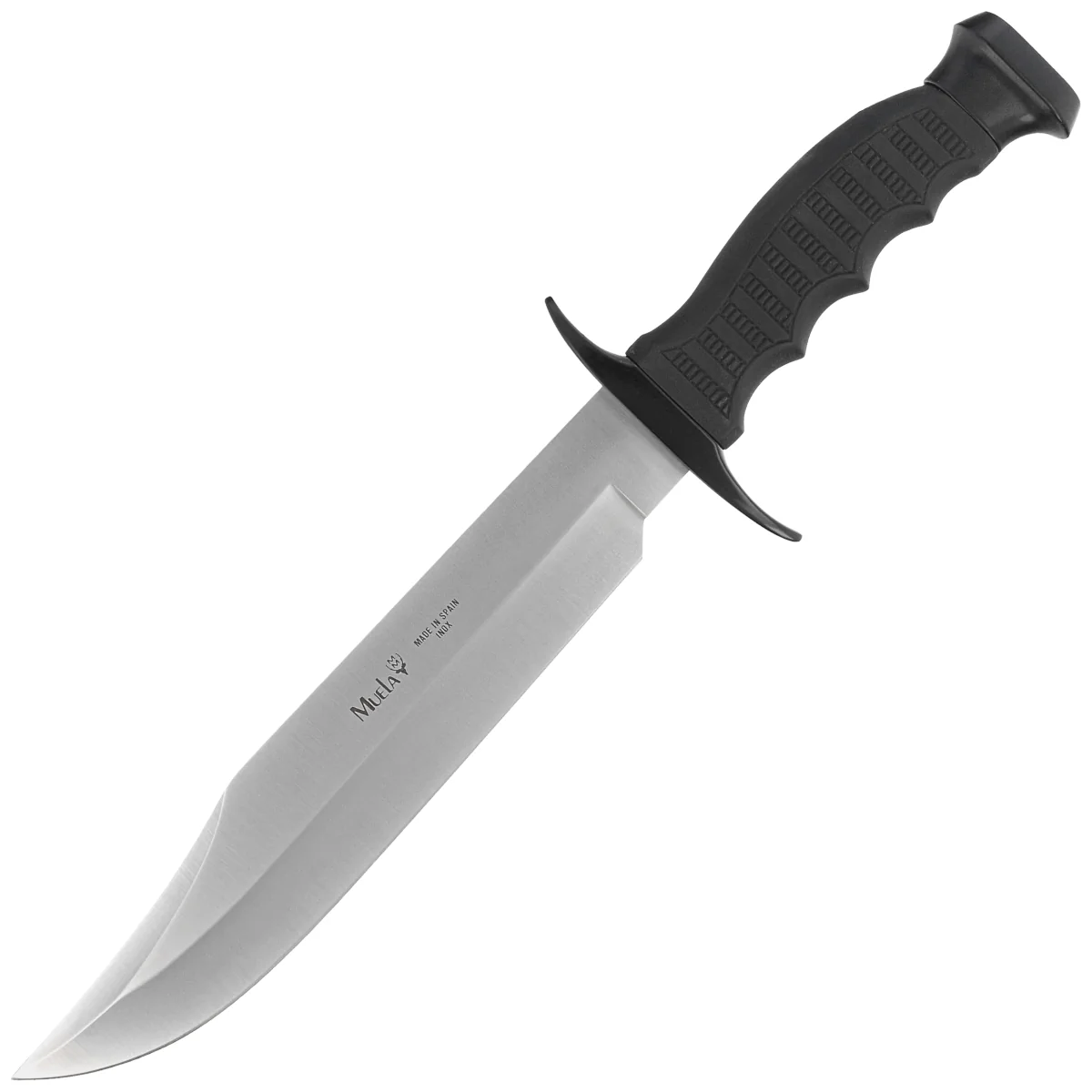 Muela 95-221 Black Rubber Knife, Satin 420H