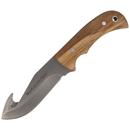 Muela Bisonte-11.OL Olive Wood Knife, Satin X50CrMoV15