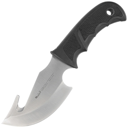 Muela Grizzly-12G Black ABS, Satin X50CrMoV15 knife