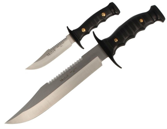 Muela Kangaroo 7221-P 2 pcs Knife Set, Black ABS, Satin 420H