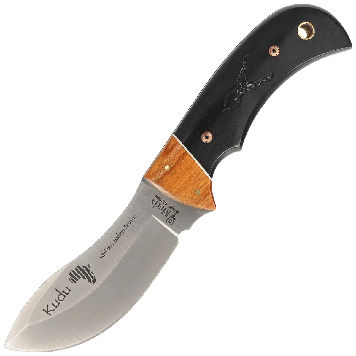 Muela Kudu LE No 450/1000 Granadillo Wood Knife, Satin 14C28N