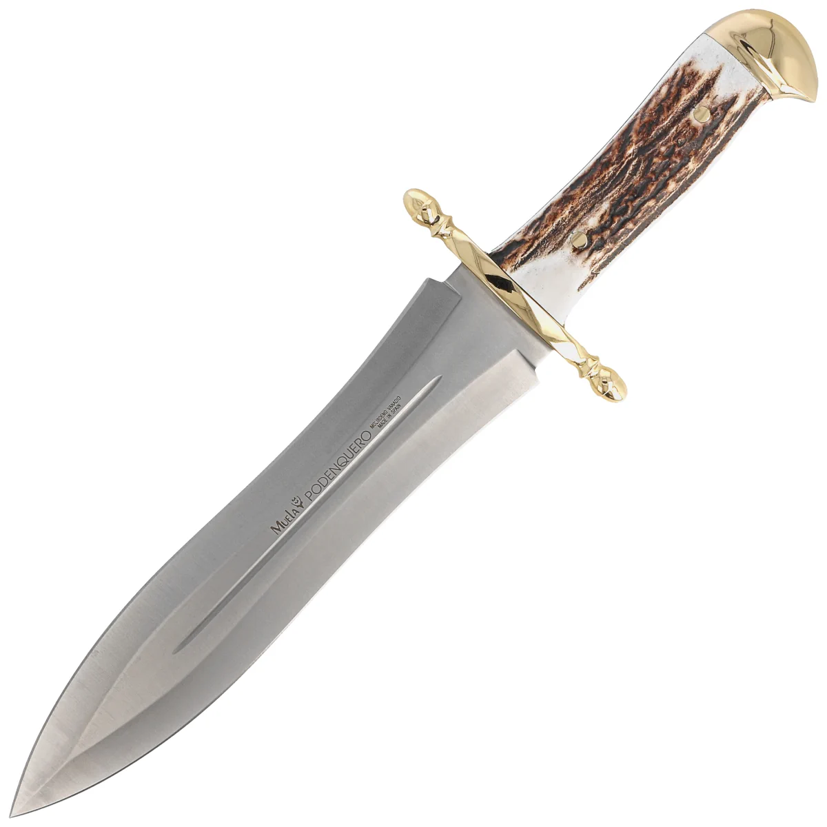 Muela Podenquero Deer Stag, Satin X50CrMoV15 knife