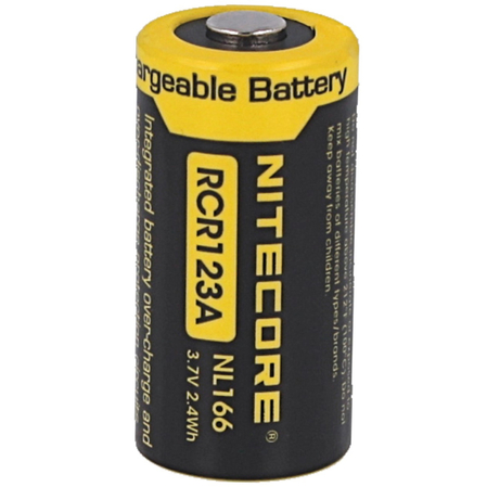 Nitecore NL166, 16340, CR123, 650mAh, 3.7V battery (NL166)