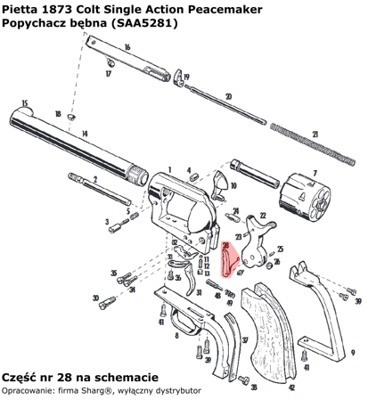 Pietta 1873 SA Peacemaker Hand (SAA5281)