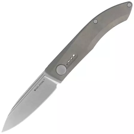 Real Steel Stella Premium Gray Titanium, Satin S35VN by Poltergeist Works (9052)