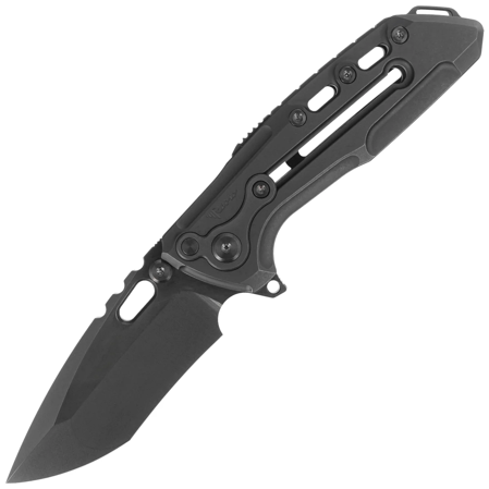 Reate T1000-V2 Titanium Black DLC Knife, Satin/Black DLC M390 by Alvin Lee