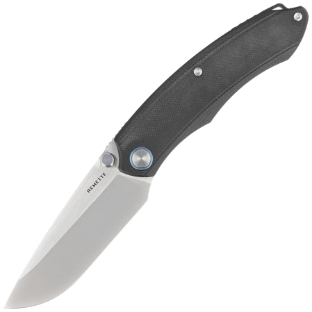 Remette Wild Species GC103-B Knife Black G10, Fine Hand Grinding 14C28N