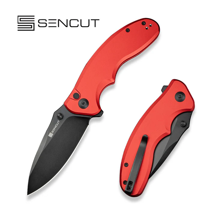 Sencut Cybrix Red Aluminum, Black 9Cr18MoV (S23098A-3)