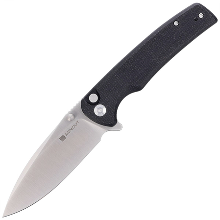 Sencut Knife Sachse Black Micarta, Satin 9Cr18MoV (S21007-1)
