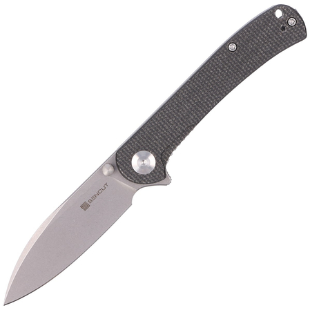 Sencut Knife Scepter Dark Green Micarta, Stonewashed 9Cr18MoV (SA03F)