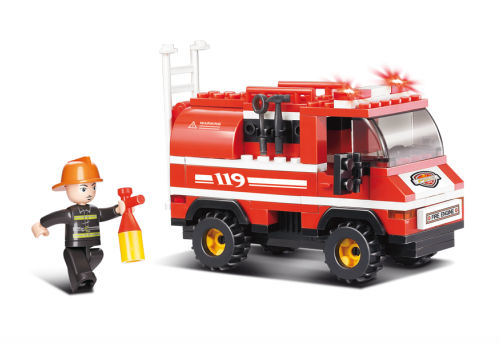 Sluban Fire blocks small fire truck (M38-B0276)