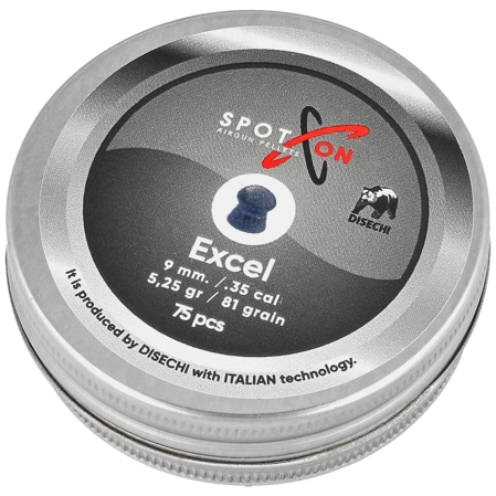 Spoton Excel .35/9mm AirGun Pellets, 75 psc 5.25g/81.0gr