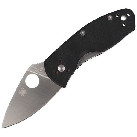 Spyderco Ambitious G-10 Black PlainEdge Knife (C148GP)