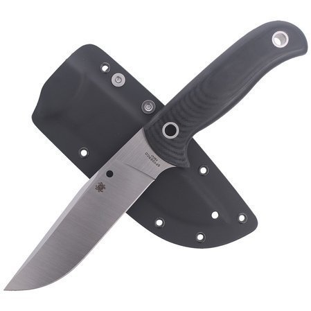 Spyderco Bradley Bowie G-10 Black PlainEdge Knife (FB33GP)