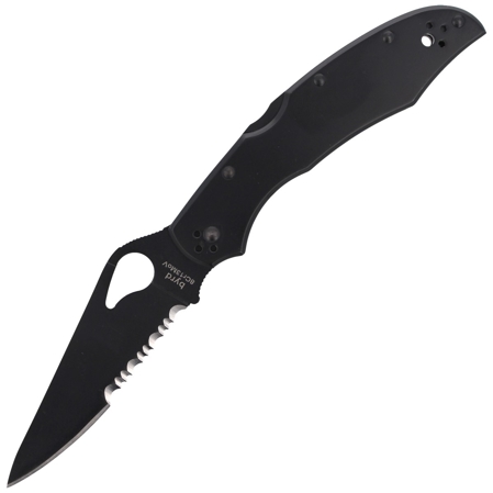 Spyderco Byrd Cara Cara 2 Stainless, Black Blade Combination (BY03BKPS2)