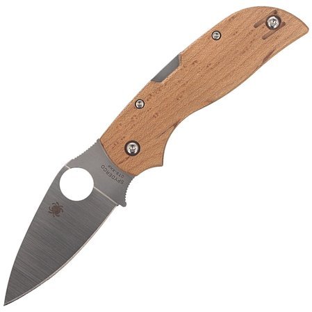 Spyderco Chaparral Birdseye Maple Plain Knife (C152WDP)