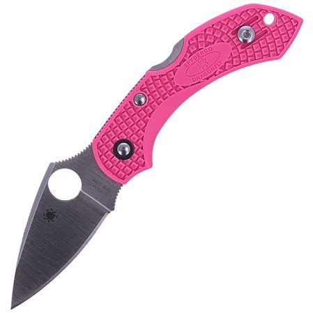 Spyderco Dragonfly 2 FRN Pink, S30V Plain Knife (C28FPPNS30V2)