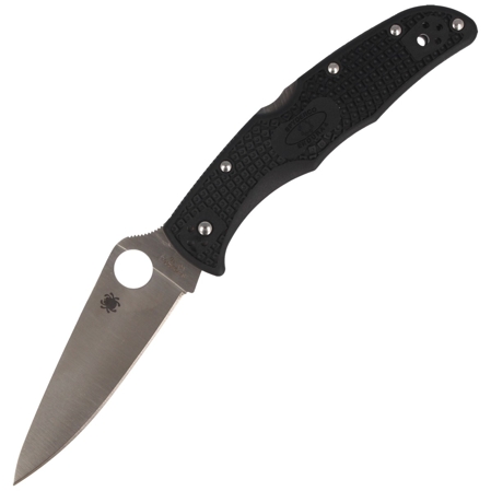 Spyderco Endura 4 FRN Black Full Flat Plain Knife (C10FPBK)