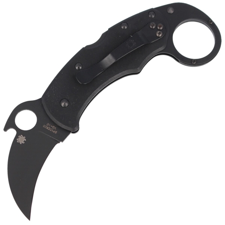 Spyderco Karahawk G-10 All Black Karambit (C170GBBKP)