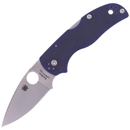 Spyderco Native 5 G-10 Dark Blue CPM S110V PlainEdge Knife (C41GPDBL5)