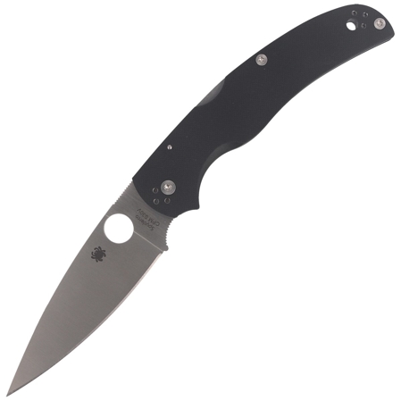 Spyderco Native Chief G10 Black, Satin Plain CPM S30V by Sal, Eric Glesser (C244GP)