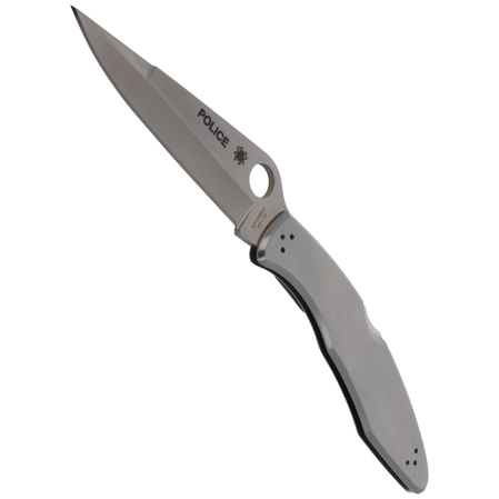 Spyderco Police Model Stainless Steel PlainEdge Knife (C07P)