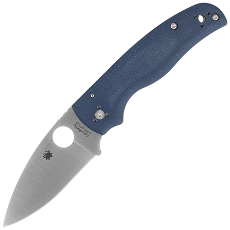 Spyderco Shaman Knife Cobalt Blue G10, Satin CPM SPY27 by Sal Glesser (C229GPCBL)