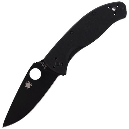 Spyderco Tenacious Knife Black G10, Black 8Cr13MoV by Eric Glesser (C122GBBKP)